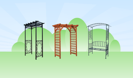 types of garden arches