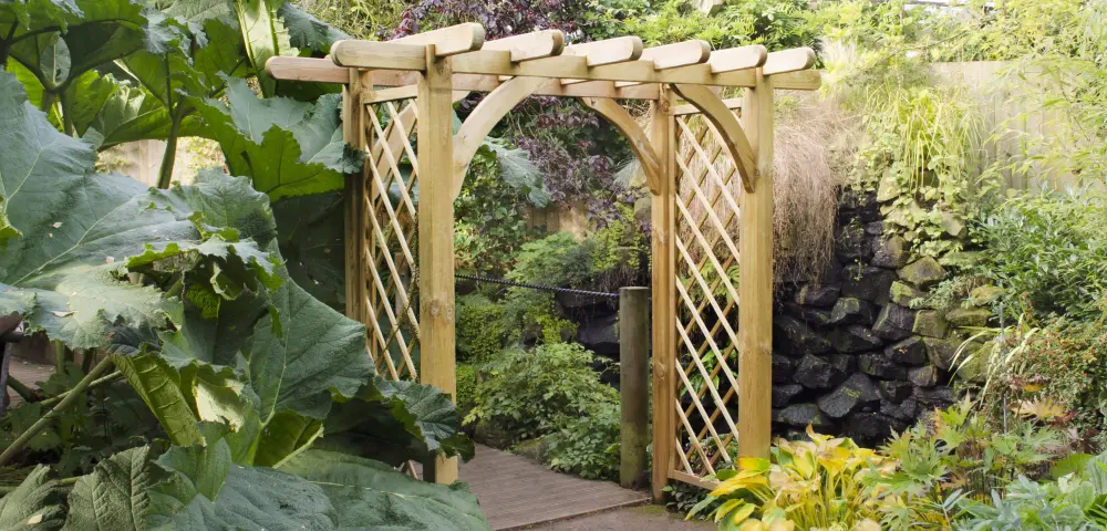 Wide garden arches