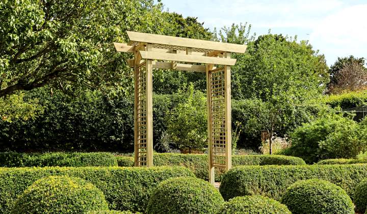 Asian-inspired Garden Arches