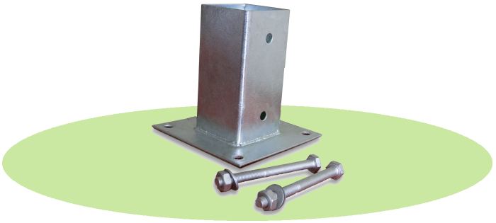 steel fence post supports