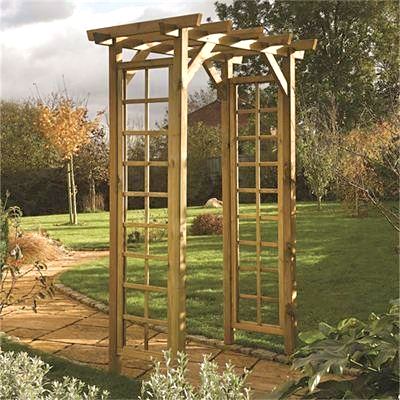 Rowlinson Traditional Square Top Garden Arch